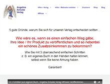 Tablet Screenshot of angelina-schulze-verlag.de